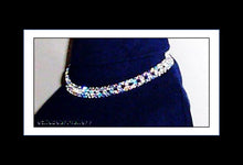 Carica l'immagine nel visualizzatore di Gallery, Collana girocollo di cristallo austriaco e argento 925