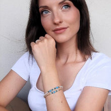Carica l'immagine nel visualizzatore di Gallery, Braccialetti fatti a mano di perle e cristalli