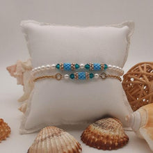 Carica l'immagine nel visualizzatore di Gallery, Braccialetti artigianali turchese