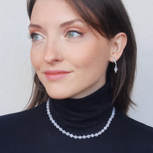 Carica l'immagine nel visualizzatore di Gallery, Orecchini e Collana con Pietra Naturale Agata Bianca