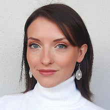 Carica l'immagine nel visualizzatore di Gallery, Orecchini di perle e cristalli da sposa