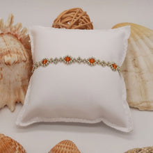 Carica l'immagine nel visualizzatore di Gallery, Bracciale sottile "Al metro" fatto a mano con cristalli topazio